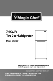 Magic Chef MCDR740WE User Guide