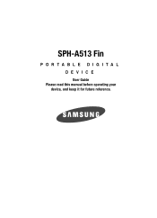 Samsung SPH-A513 User Manual (user Manual) (ver.f4.1) (English)