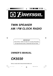 Emerson CK5030 Owners Manual