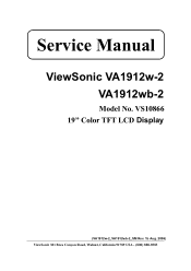 ViewSonic VA1912W Service Manual