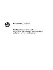 HP Pavilion 11-n200 Maintenance and Service Guide