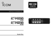 Icom IC-F5011 / IC-F6011 Instruction Manual