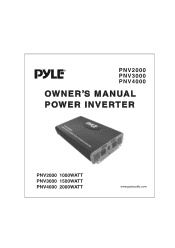 Pyle PNV4000 PNV2000 Manual 1