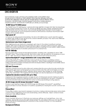 Sony DSC-HX20V Marketing Specifications (Black model)