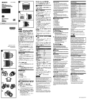 Sony SEL1224G Operating Instructions