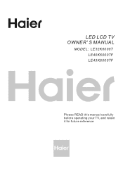 Haier LE32K6000T User Manual for