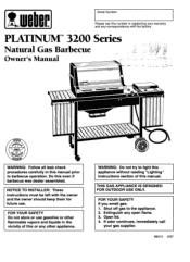 Weber Platinum I 3200 LP Owner Manual