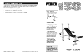 Weider Webe1387 Instruction Manual