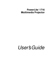 Epson PowerLite 1716 User's Guide