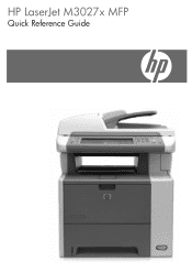 HP M3027 HP LaserJet M3027x MFP - Quick Reference Guide