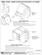 Panasonic UMR20-STAND Installation Instructions