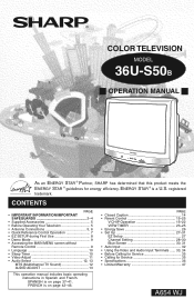 Sharp CP-USB50 36US50 Operation Manual