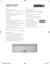 Viking RDEWD103SS Two-Page Specifications Sheet