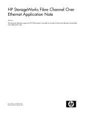 HP ProLiant BL620c HP StorageWorks Fibre Channel Over Ethernet Application Note (AA-RWQ5J-TE, January 2011)