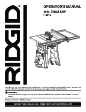 Ridgid R4512 Owners Manual