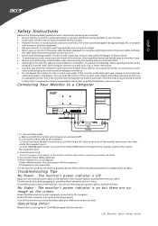 Acer S231HL Quick Start Guide