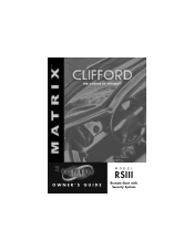 Clifford Matrix RS III Owners Guide