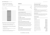 Fisher and Paykel RS3084WRUK1 Quick Reference guide