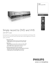 Philips DVDR3545V Leaflet