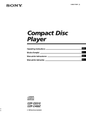 Sony CDP-C460Z Operating Instructions