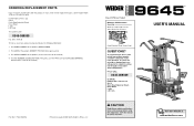 Weider Weevsy6200 Instruction Manual