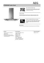 AEG DTB3650M Specification Sheet
