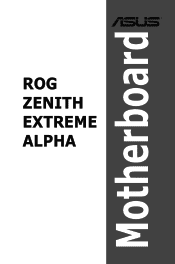 Asus ROG Zenith Extreme Alpha Users Manual English