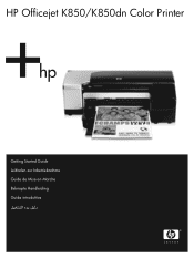 HP Officejet K800 Getting Started Guide