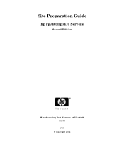 HP Server rp7405 Site Preparation Guide, Second Edition - hp rp7405/rp7410 Servers