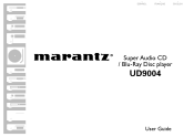 Marantz UD9004 UD9004 User Manual - Spanish