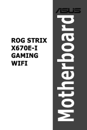 Asus ROG STRIX X670E-I GAMING WIFI Users Manual English
