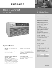 Frigidaire FFTH1222R2 Product Specifications Sheet