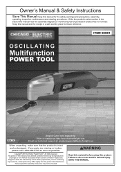 Harbor Freight Tools 68861 User Manual