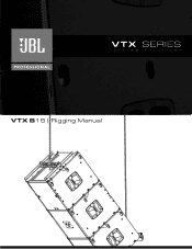 JBL VTX B15 Rigging Manual