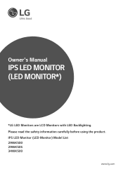 LG 29WK50S-P Owners Manual