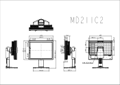 NEC MD211C2 Mechanical Drawing