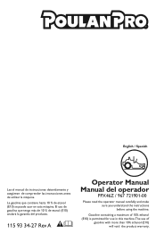 Poulan PPX46Z Owner Manual