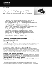 Sony HDR-PJ200 Marketing Specifications (Black model)