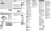Sony SA-Z9R Operating Instructions