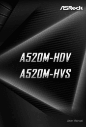 ASRock A520M-HDV User Manual
