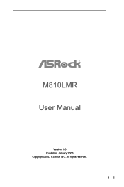 ASRock M810LMR User Manual