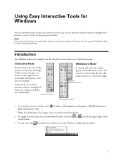 Epson BrightLink 455Wi User's Guide - Using Easy Interactive Tools for Windows