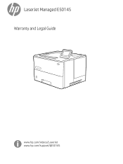 HP LaserJet Managed E50145 Warranty and Legal Guide