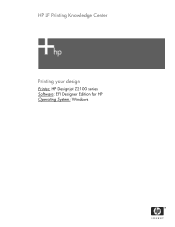 HP Z2100 HP Designjet Z2100 Printing Guide [EFI Designer Edition RIP] - Printing your design [Windows]