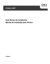 Oki CX3641MFP CX3641MFP Technician's Installation Guide (Spanish, Braz Portuguese)