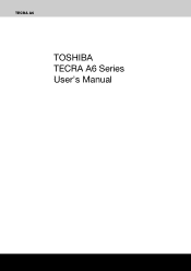 Toshiba Tecra A6 PTA61C-CV001E Users Manual Canada; English