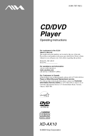 AIWA XD-AX10 Operating Instructions