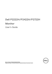 Dell P2422H Users Guide
