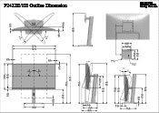 Dell P2422HE Outline Dimension Guide