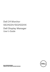 Dell SE2422HX Monitor Display Manager Users Guide